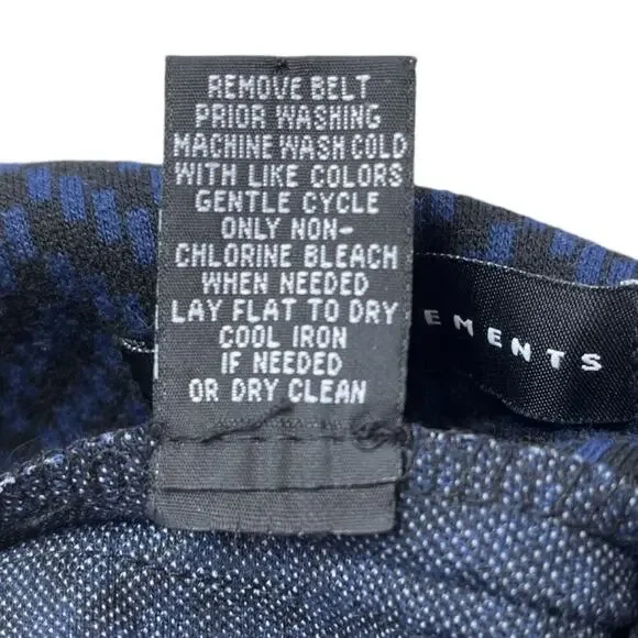 Grace Elements Skirt Womens Size 4 Blue Pencil Knee Length Belted Sophisticated - Picture 6 of 6